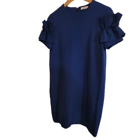 FRAY I.D. - Blue ruffle sleeve dress - size 1 - Picture 2 of 9